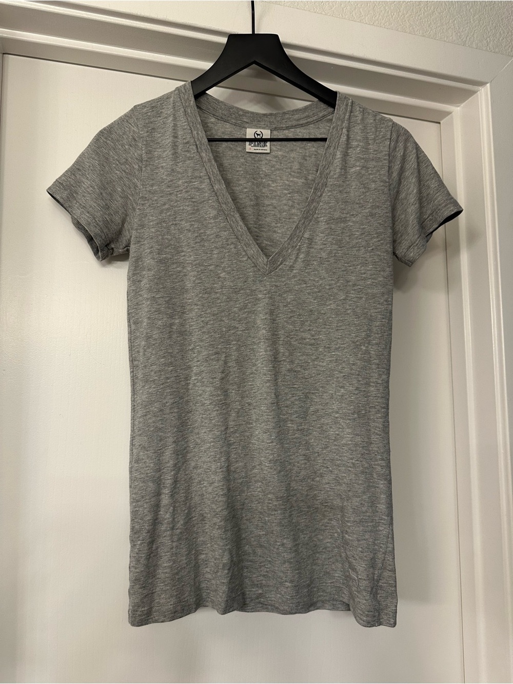 PINK Victoria's Secret Heather Gray Crewneck Tee